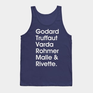 Godard Truffaut Varda Rohmer Malle Rivette - French New Wave Cinema Legends Tank Top